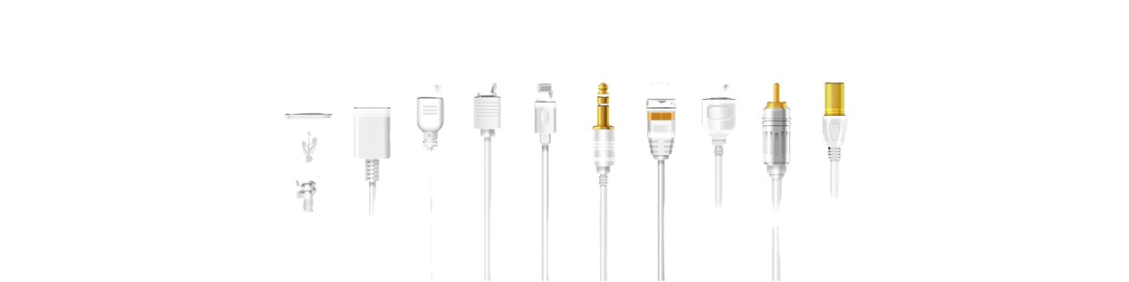 Câbles, HDMI, USB, réseau, adaptateurs